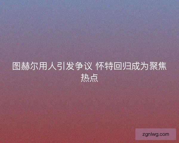 图赫尔用人引发争议 怀特回归成为聚焦热点